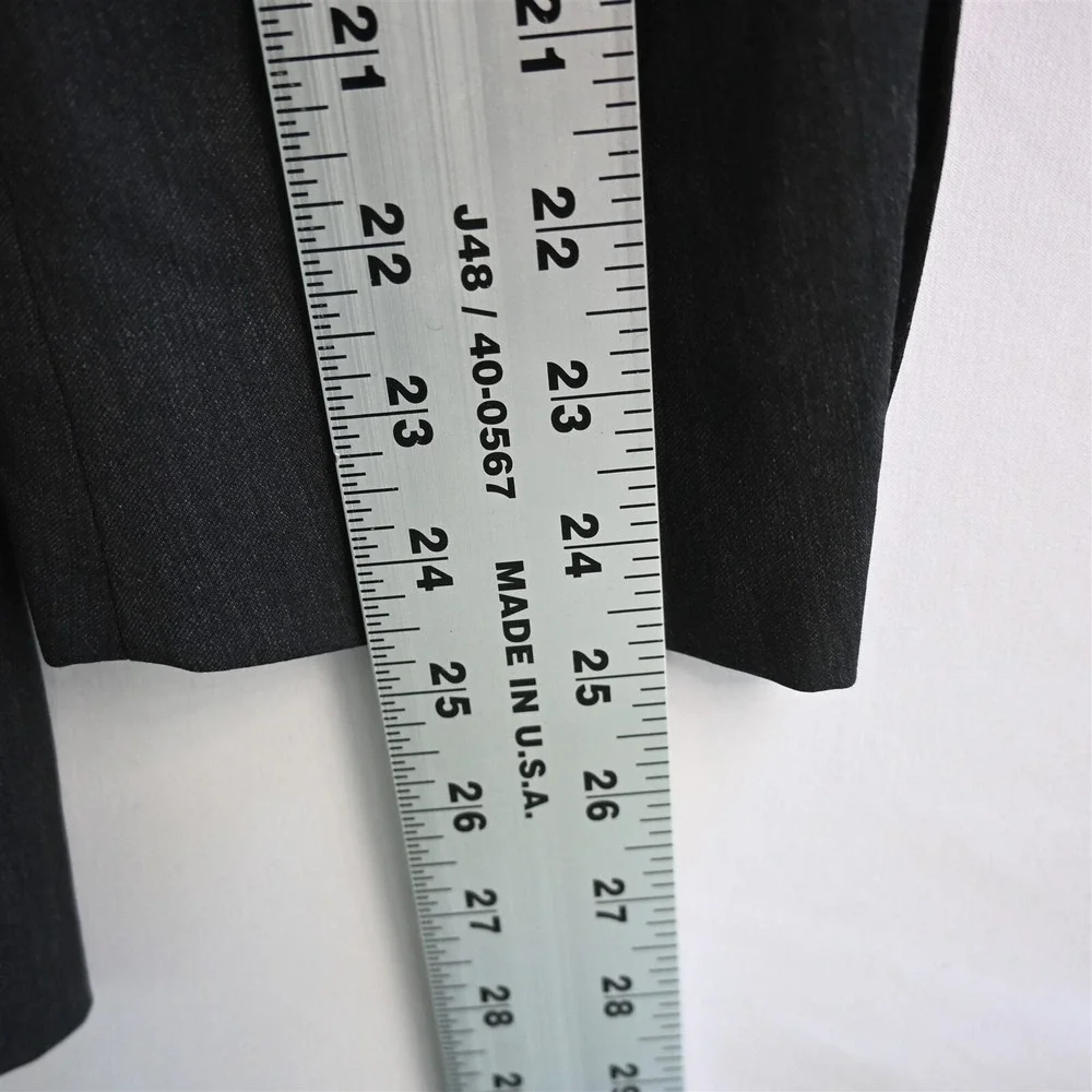 Jos A Bank 42R Charcoal Gray 100% Wool Mens Blazer Suit‎ Jacket Sport Coat